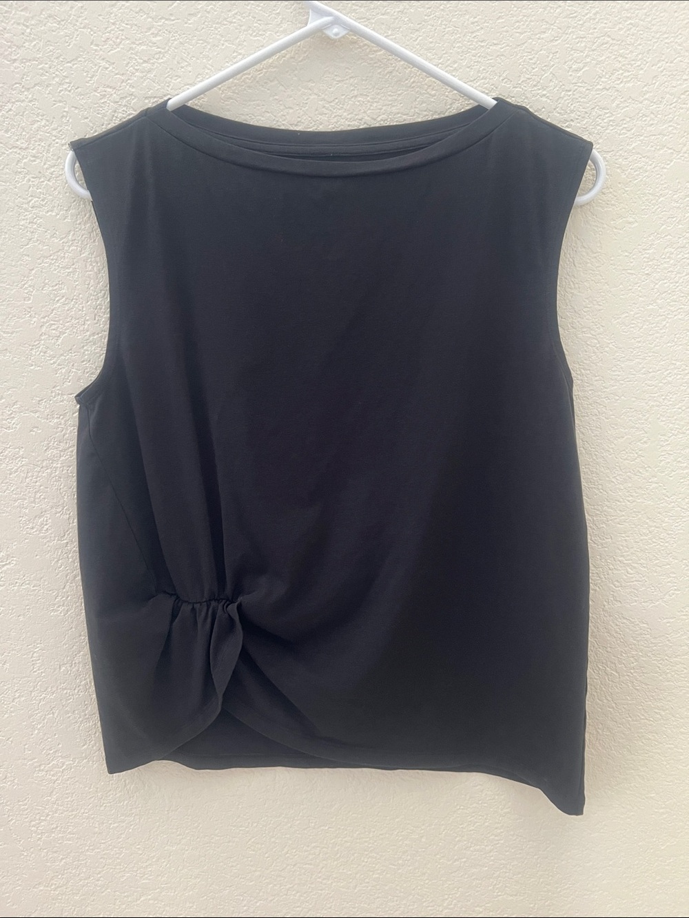 Lululemon Cotton Blend Twist-Front Women's Tank, Black, size XS